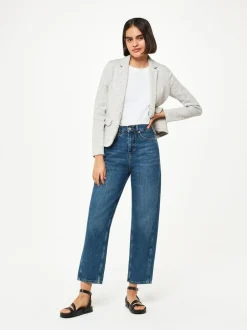Whistles Grey Slim Jersey Jacket Outlet