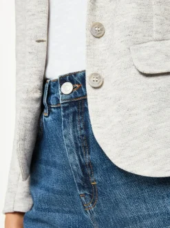 Whistles Grey Slim Jersey Jacket Outlet