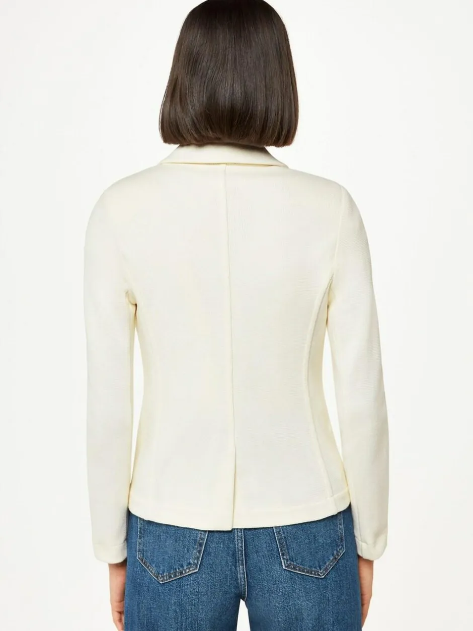 Whistles White Slim Jersey Jacket Outlet