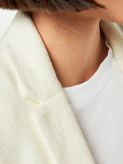 Whistles White Slim Jersey Jacket Outlet