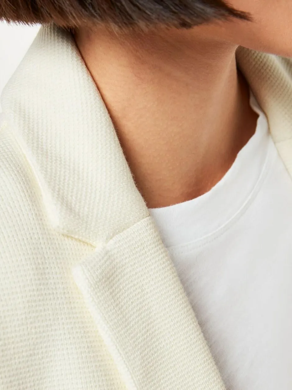 Whistles White Slim Jersey Jacket Outlet