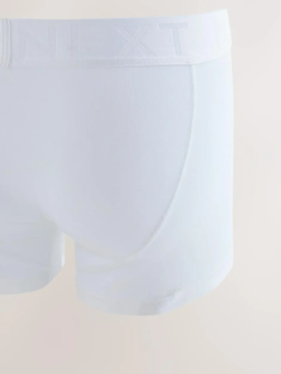 Next White 5 Pack A-Front Cotton Rich Boxers Outlet