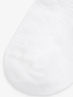 Next White 5 Pack Cotton Rich Ruffle Trainer Socks Online