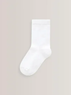 Next 7 Pack Cotton Rich Socks White Outlet