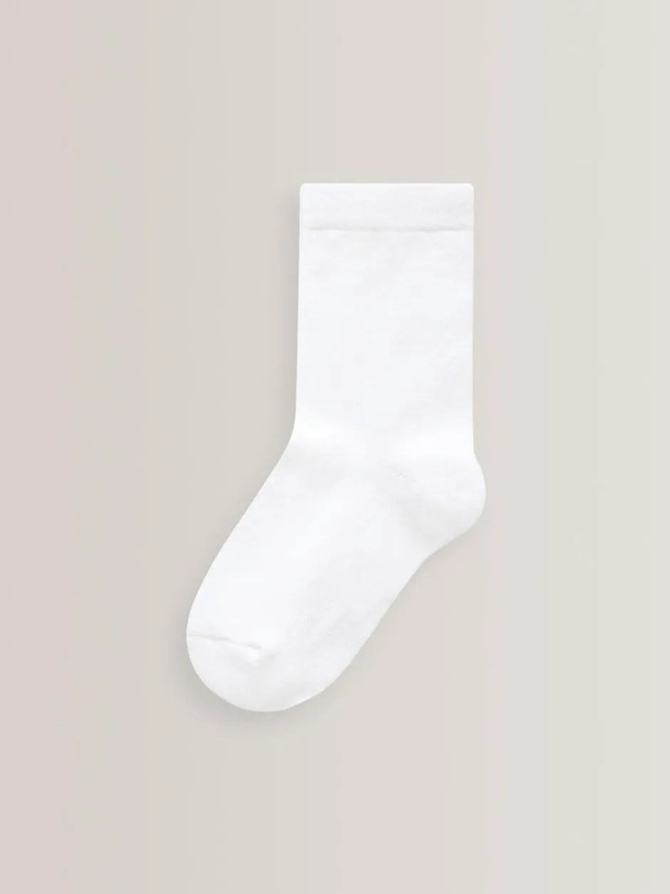 Next 7 Pack Cotton Rich Socks White Outlet