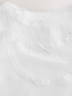 Next White 10 Pack Lace Trim Vest (1.5-16yrs) Sale