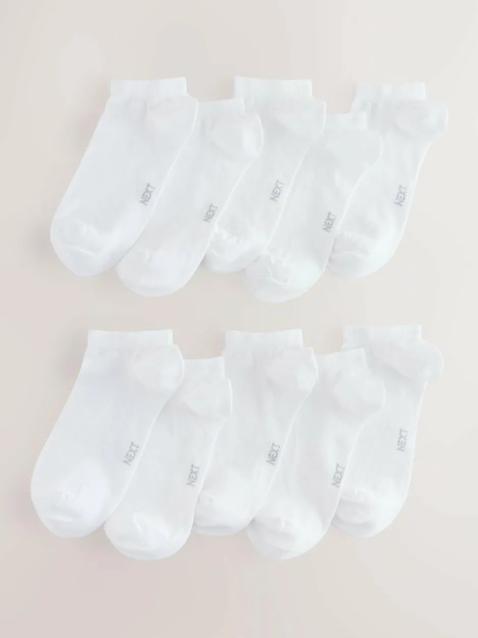 Next 10 Pack Trainer Socks White Best