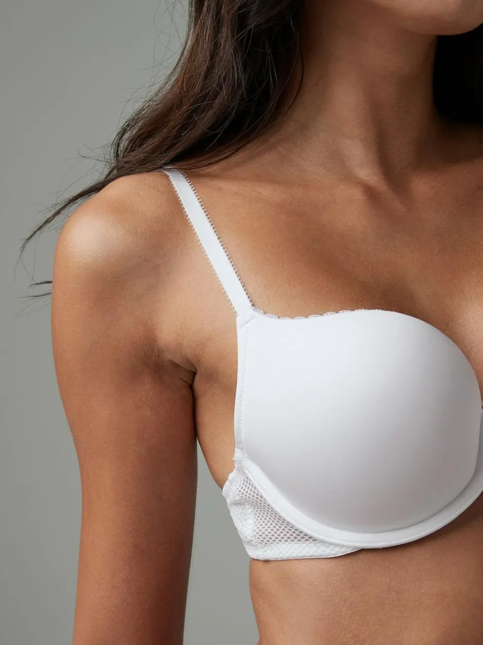 Next A-DD Push-Up Triple Boost Plunge Bra White