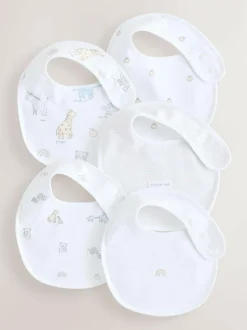 Next White Baby Bib 5 Pack New