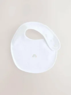 Next White Baby Bib 5 Pack New