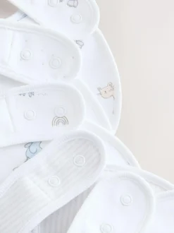 Next White Baby Bib 5 Pack New