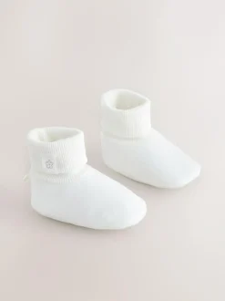 Next Baby Bootie Shoes (0-18mths) White Sale
