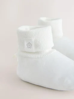 Next Baby Bootie Shoes (0-18mths) White Sale