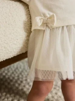 Next Baby Twofer Mesh Dress (0mths-2yrs) White Discount