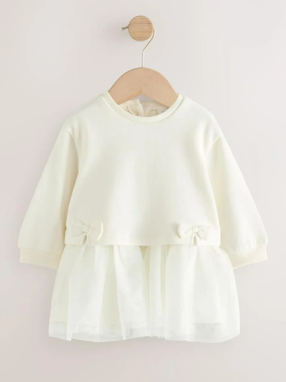 Next Baby Twofer Mesh Dress (0mths-2yrs) White Discount