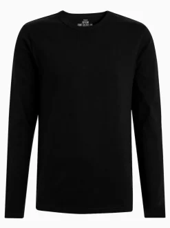 Next Long Sleeve Layering T-Shirts 5 Pack White/ Black/ Grey/ Navy Blue Online