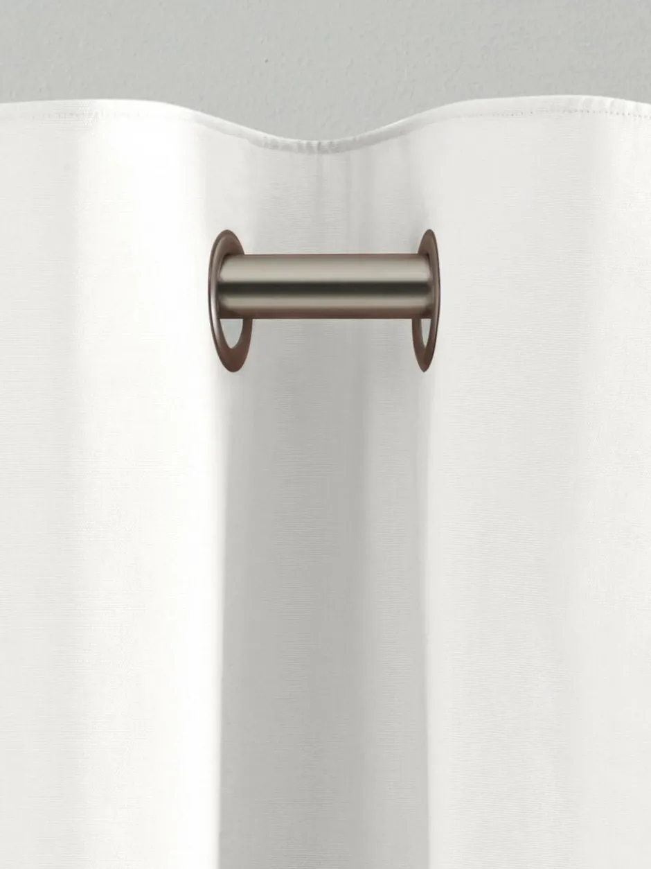 Next White Blackout/Thermal Cotton Eyelet Curtains