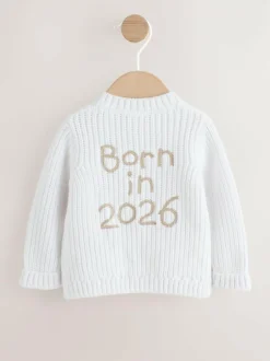Next White Born In 2026 Baby Cardigan Outlet