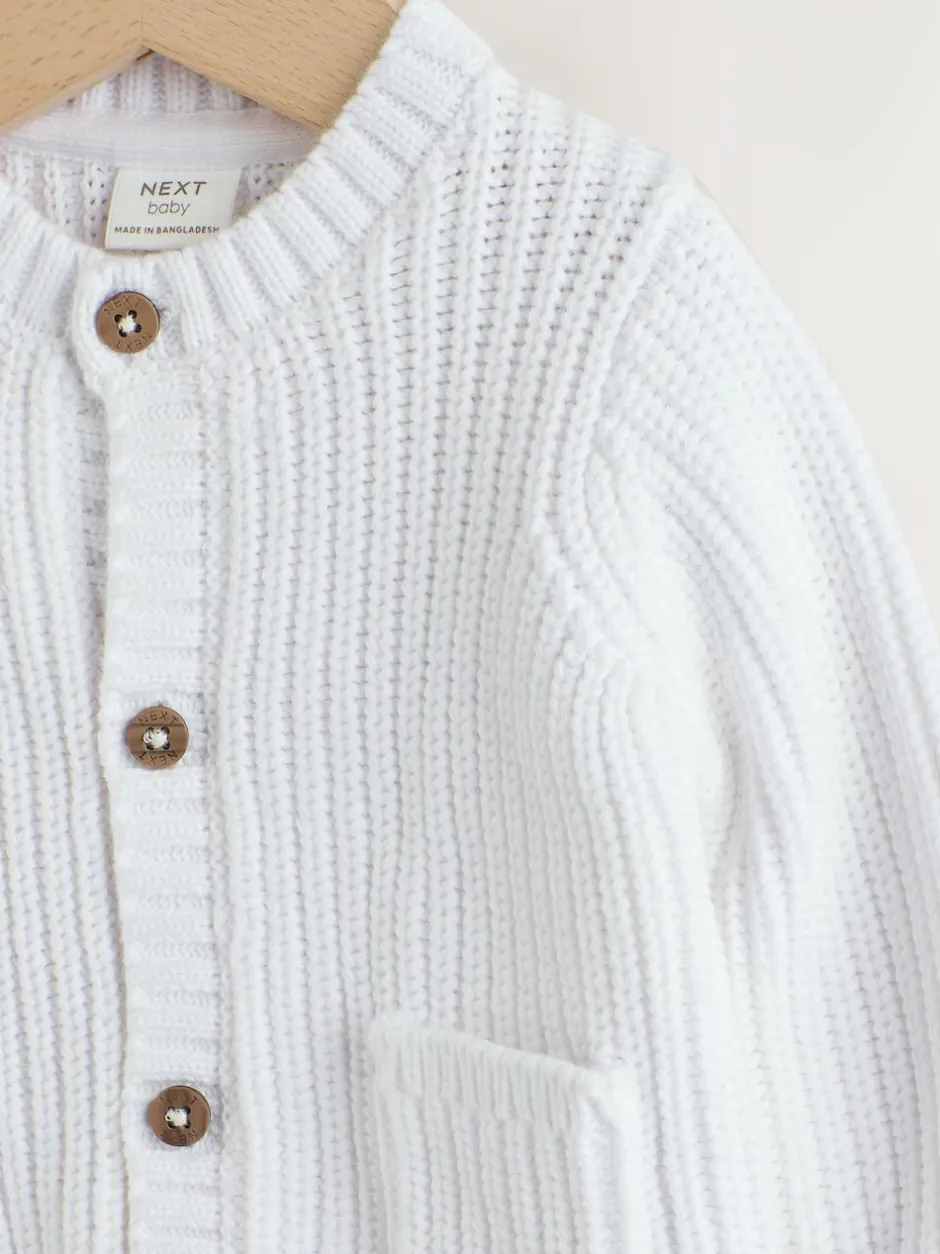 Next White Born In 2026 Baby Cardigan Outlet