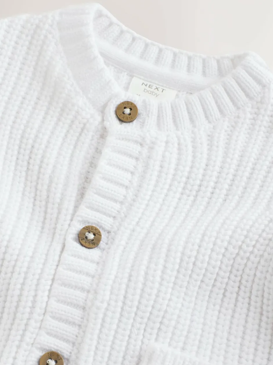 Next White Born In 2026 Baby Cardigan Outlet