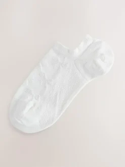 Next Trainer Socks 4 Pack White Bow Texture Best