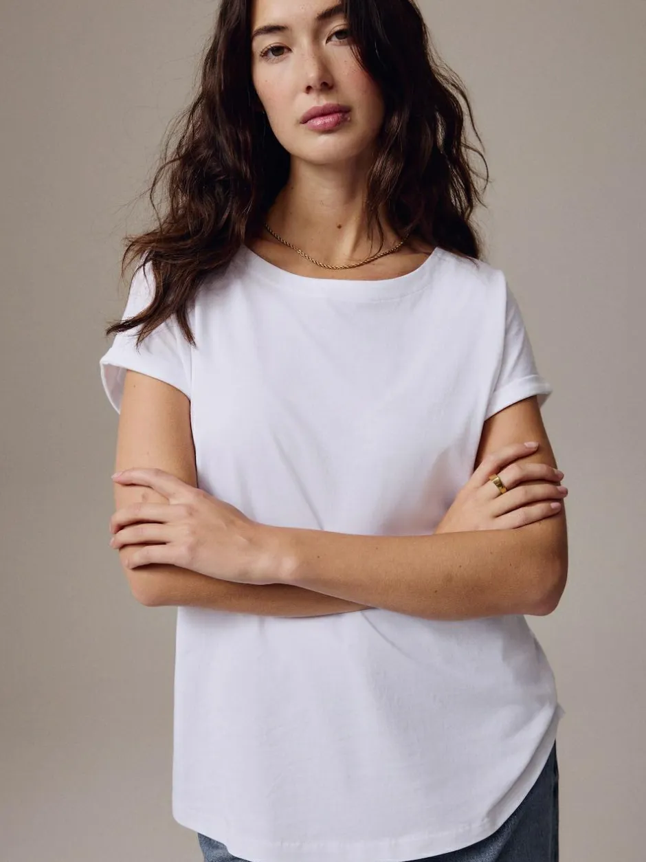 Next White Cap Sleeve T-Shirt Discount