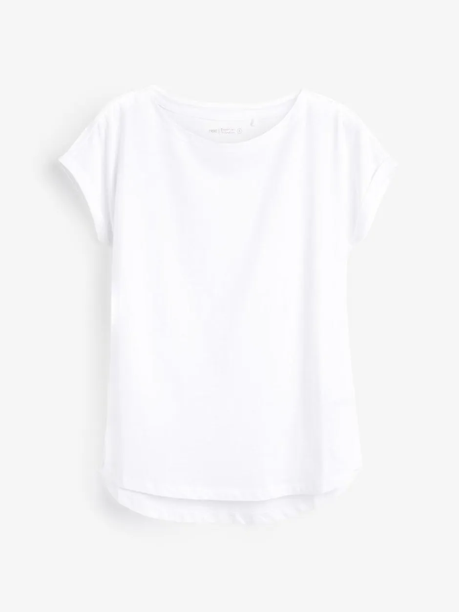 Next White Cap Sleeve T-Shirt Discount