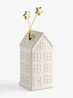 Next White Ceramic Winter House Ornament Best