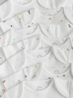 Next White Character 7 Pack Baby Short Sleeve Bodysuits Discount