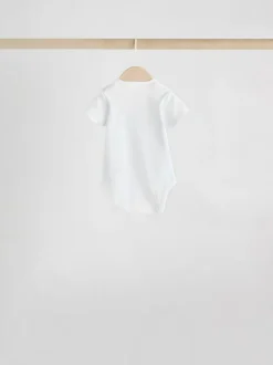 Next White Character 7 Pack Baby Short Sleeve Bodysuits Discount