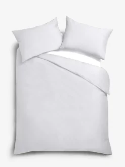 Next Cotton Rich Oxford Duvet Cover and Pillowcase Set White Outlet
