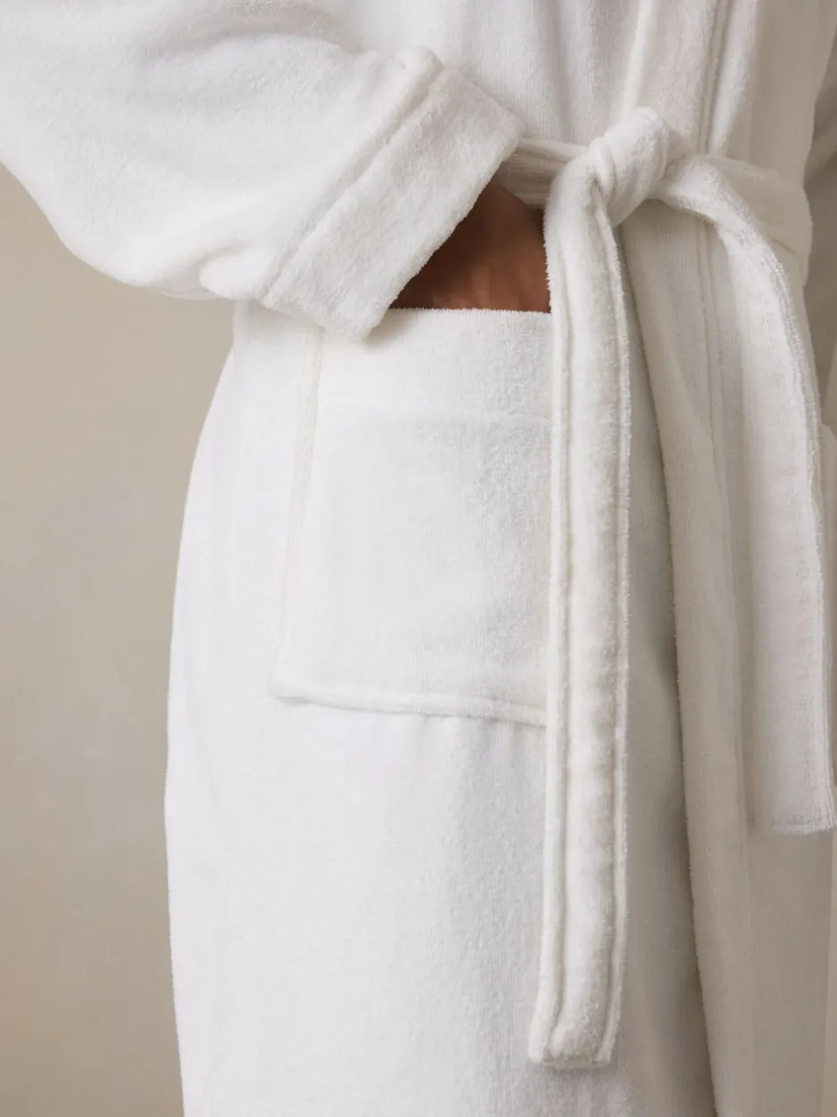 Next White Cotton Towelling Dressing Gown Best