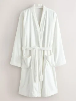 Next White Cotton Towelling Dressing Gown Best