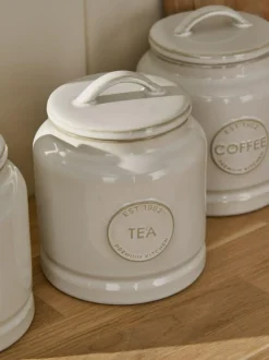 Next Country Badge Set of 3 Storage Jars White Discount