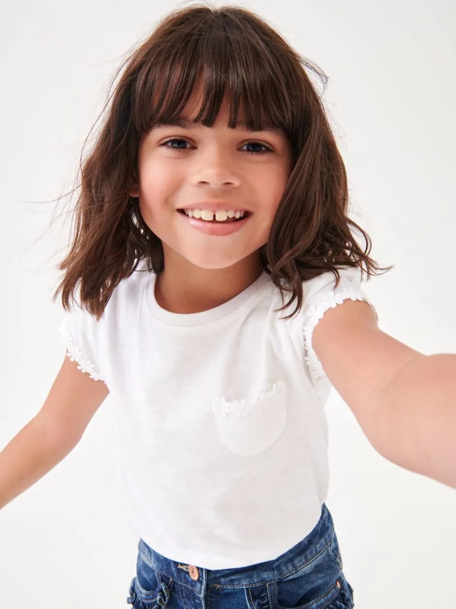 Next Daisy Pocket T-Shirt (1.5-16yrs) White Best
