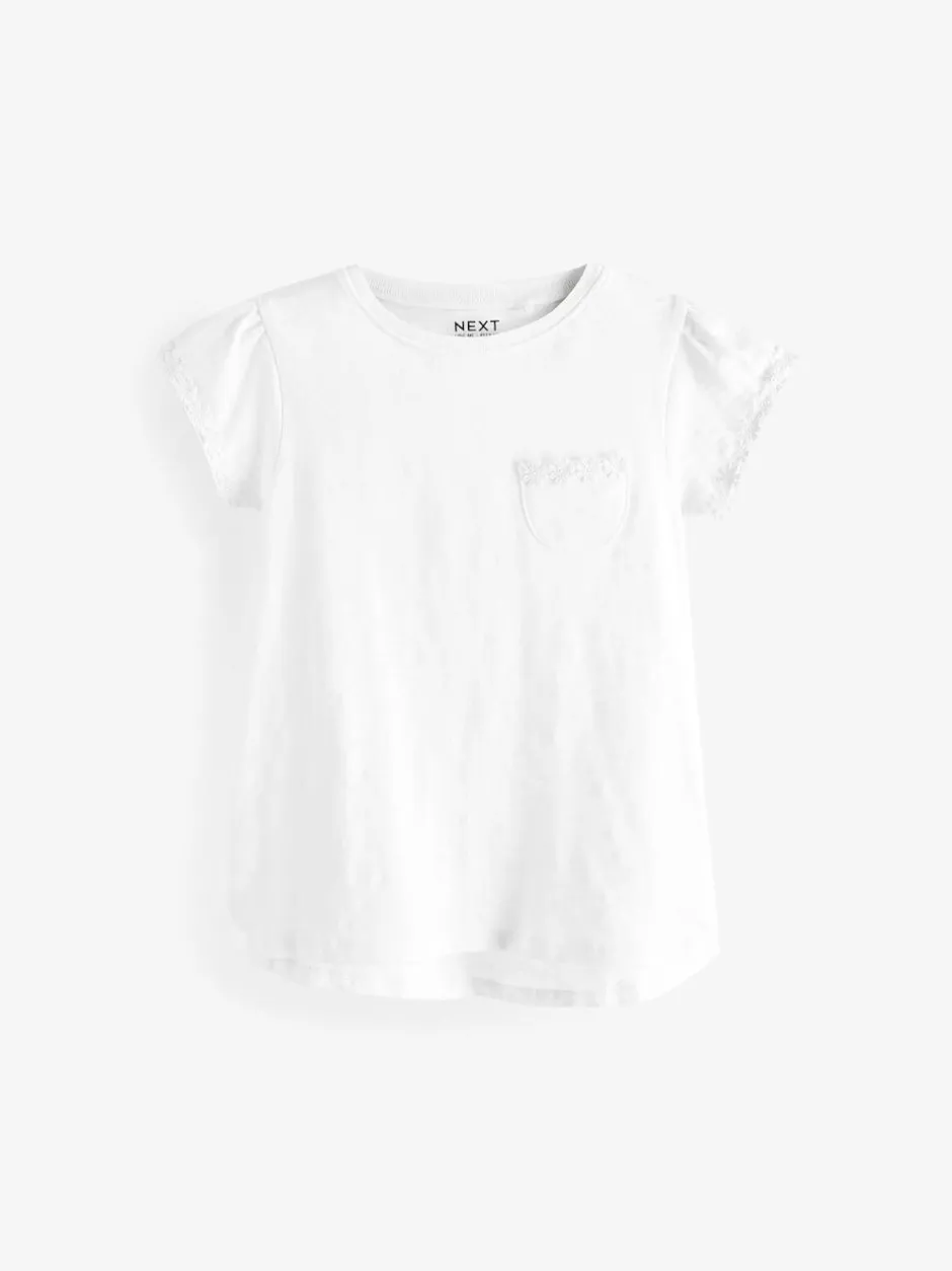 Next Daisy Pocket T-Shirt (1.5-16yrs) White Best