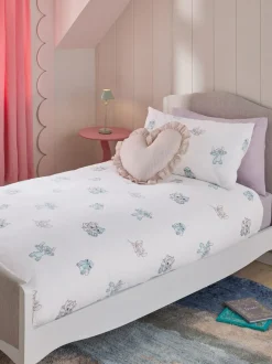 Next White Disney Lilo and Stitch 100% Cotton Duvet Cover and Pillowcase Set Discount