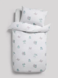 Next White Disney Lilo and Stitch 100% Cotton Duvet Cover and Pillowcase Set Discount
