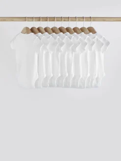 Next White Essential 10 Pack Short Sleeve Bodysuits Best