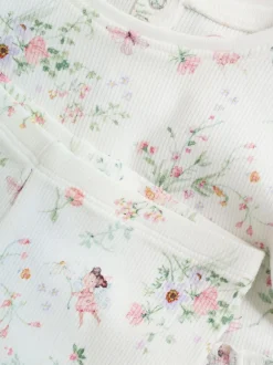 Next White Fairy Long Sleeve Frill Top And Leggings Baby 2 Piece Set (0mths-2yrs) New