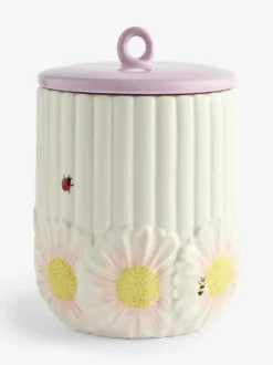 Next White Floral Ceramic Bread Bin Online