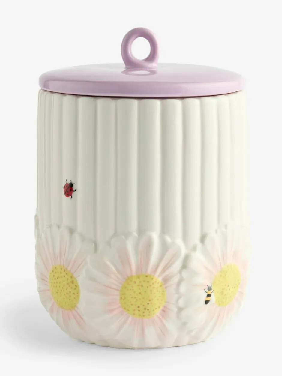Next White Floral Ceramic Bread Bin Online