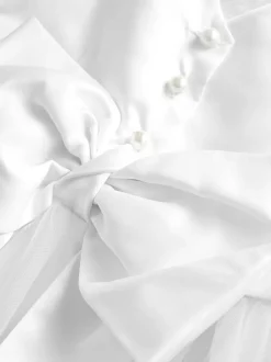 Next Flower Girl Bow Dress (3mths-16yrs) White Hot