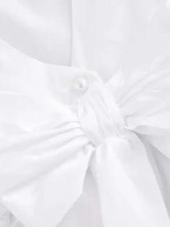 Next Flower Girl Taffeta Bow Dress (3mths-8yrs) White Clearance
