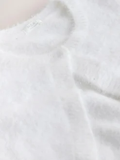 Next Fluffy Occasion Shrug (12mths-16yrs) White Best