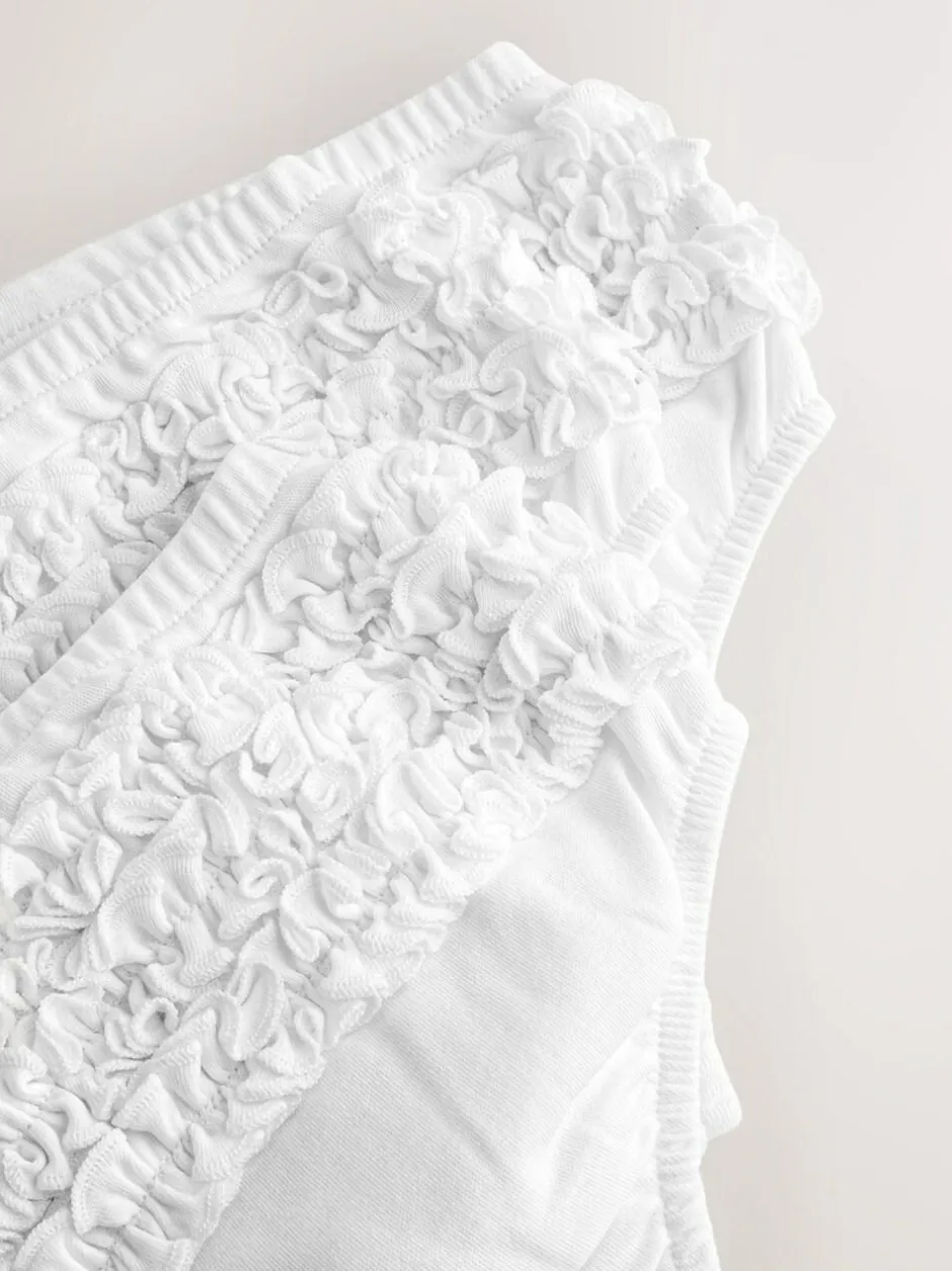 Next Baby Jersey Knickers 3 Pack (0mths-2yrs) White Frill Outlet