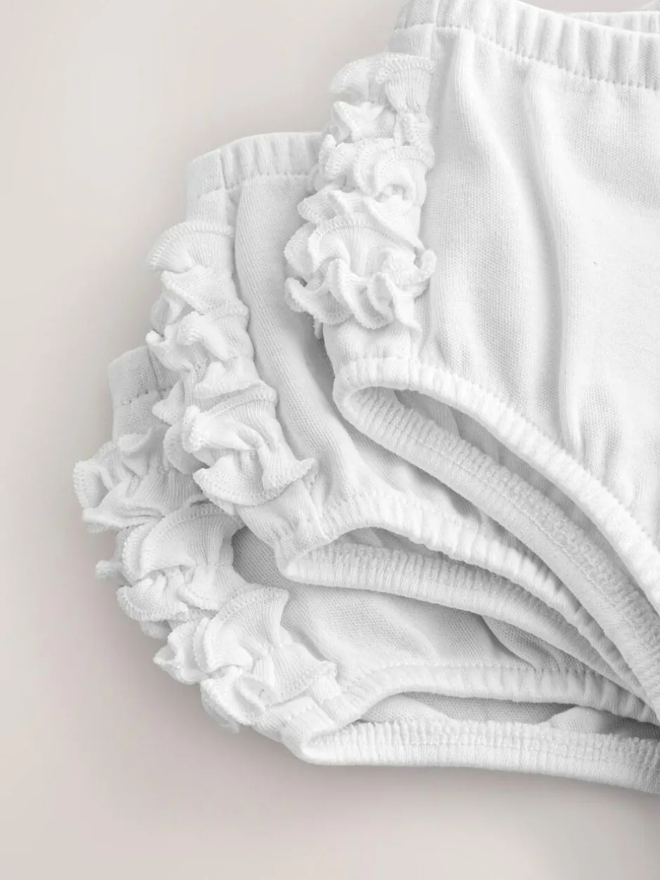 Next Baby Jersey Knickers 3 Pack (0mths-2yrs) White Frill Outlet