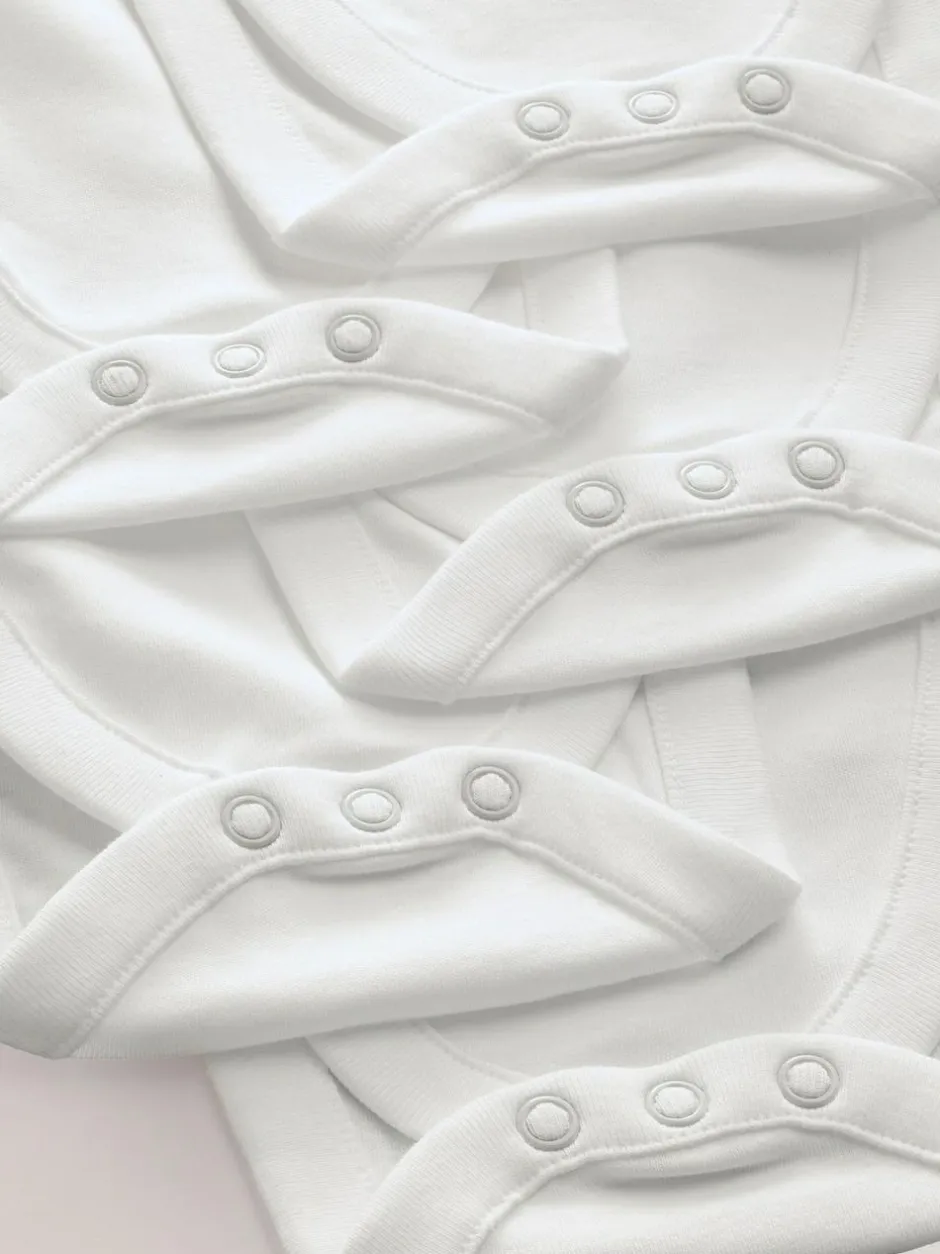 Next White Hip Dysplasia Baby Long Sleeve Bodysuits 5 Pack Online