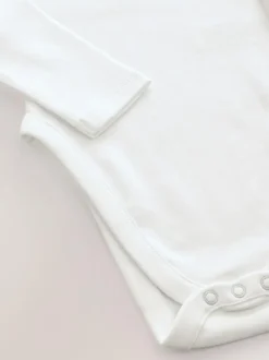 Next White Hip Dysplasia Baby Long Sleeve Bodysuits 5 Pack Online