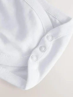 Next White Hip Dysplasia Short Sleeve Bodysuits 5 Pack